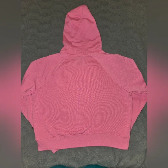 Nike Women's Pink Sweatshirt with Black Logo - Picture 2 of 3